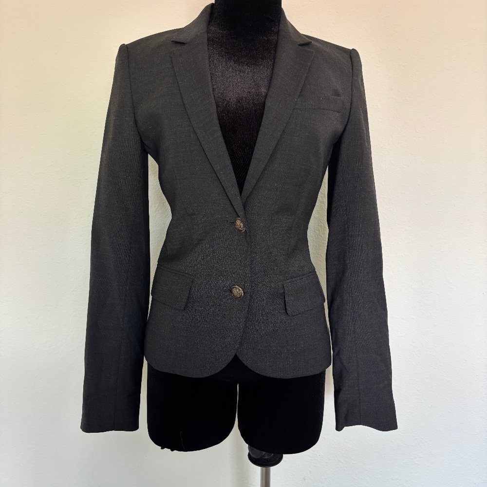 Aritzia Talula Exeter Boyfriend Dark Gray Blazer
